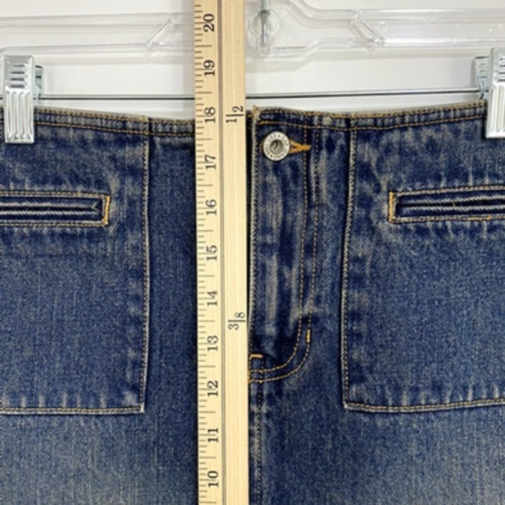 Gap Denim Women's‎ Mini Skirt Size 4 Blue Festival Streetwear Y2k - Picture 3 of 9